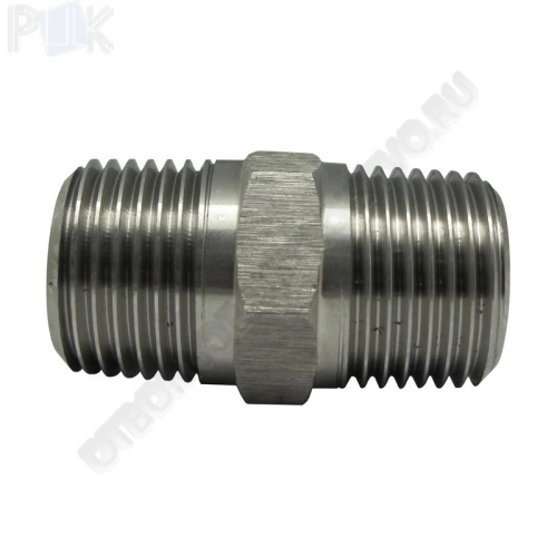 Ниппель Н-К1/2"(Н)-G1/2"(Н)-12Х18Н10Т УТ-00000240
